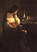 LA TOUR, Georges de The Magdalen with the Nightlighe china oil painting artist